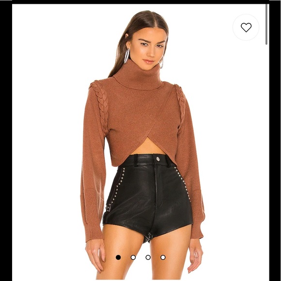 Revolve fresia turtleneck cropped sweater Michael Costello XS - Picture 1 of 7